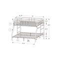 thumbnail image 2 of Monarch Specialties Twin over Full Bunk Bed, Black, 2 of 3