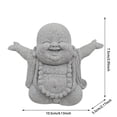 thumbnail image 2 of Zen Sandstone Buddha Statue Mini Meditation Monk Sculpture for Home Garden Feng Shui, 2 of 3