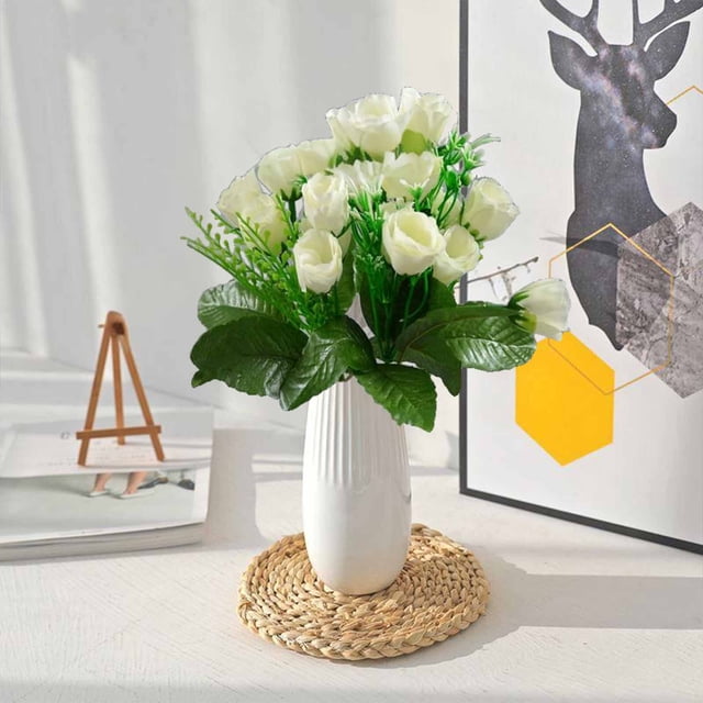 EGNMCR Home Decor, Room Decor, Fall Decor High-end Artificial Flowers Flower 6 Forks 18 Heads Artificial Flowers Home Decoration Plastic Flowers False Tulip
