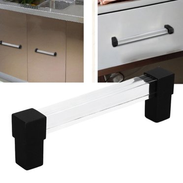 Acrylic Drawer Pulls Cabinet Pull Drawer Handle Metal Pull Handle  Handle Gold Zinc Alloy Base Single Hole  Cabinet Drawer Pulls For Kitchen Cabinets