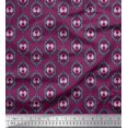 thumbnail image 1 of Soimoi Viscose Chiffon Fabric Check,Paisley & Ogee Damask Print Fabric by the Yard 42 Inch Wide, 1 of 3
