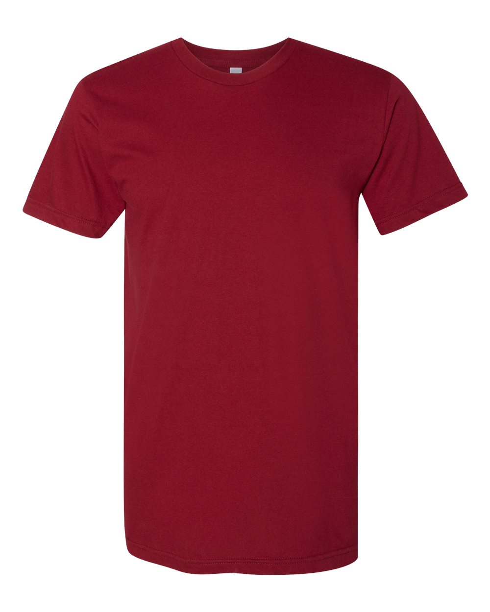 American Apparel USA-Made Fine Jersey Tee, S, Cranberry