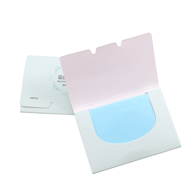 2 Boxes 200pcs Practical Oil Blotting Sheets Oil Absorbent Paper Facial Sucking Oil Tissues Face Oil Control Paper (Mint Fragrance)