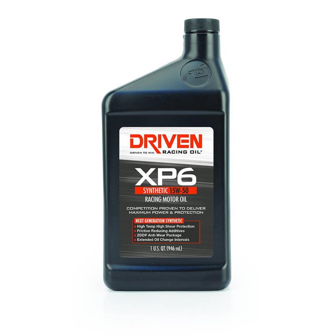 Driven Racing Oil Joe Gibbs Oil 01006 XP6 Series; SAE 15W-50; Synthetic; 1 Quart Bottle; Single