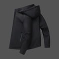 thumbnail image 4 of RXIRUCGD Manteau Veste Mode Ajustée à Capuche à Cordon avec Coutures pour Homme, Noir, Taille : L, 4 of 8