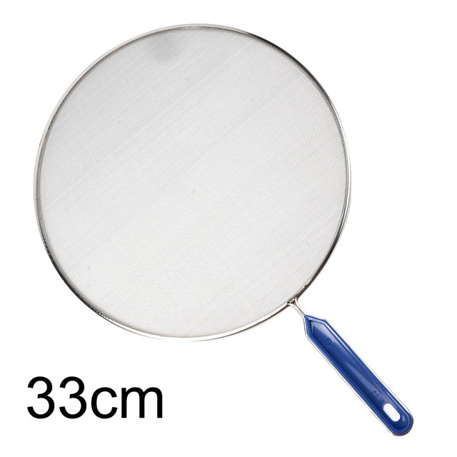 Cooking Tool Kitchen Gadget Guard Oil Net Stainless Steel Kitchen Cooking Frying Splash Cover Pan Screen 21cm 25cm