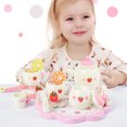 thumbnail image 4 of CIMAXIC 1 Set Kids Tea Ware Toys Wooden Tea Ware Toys Simulation Pink Tea Ware Toys Wooden Children Toys (Accessories for Random Color),7.48"X7.48"X4.72", 4 of 4