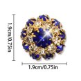 thumbnail image 1 of JJKBVCLO Couvre-Boutons en Strass Boutons en Cristal pour Vêtements Boutons Détachables pour Chemise Boutons Clips Boutons pour Bijoux Boutons-Pression avec Pinces pour Costume Robe Accessoires de Chemise 1 Pce, 1 of 3