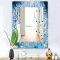 thumbnail image 2 of Designart 'Geode Interior With Light Blue Crystals' Mid-Century Mirror - Miroir de courtoisie - 24x36, 2 of 3