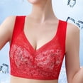 thumbnail image 4 of Lingerie for Women Oversized Thin Lingerie with A Large Chest and No Steel Ring Sports Bra Gathered Sagging and Beautiful Back Daily Bra Rings for Women Sizes : M-4XL, 4 of 8