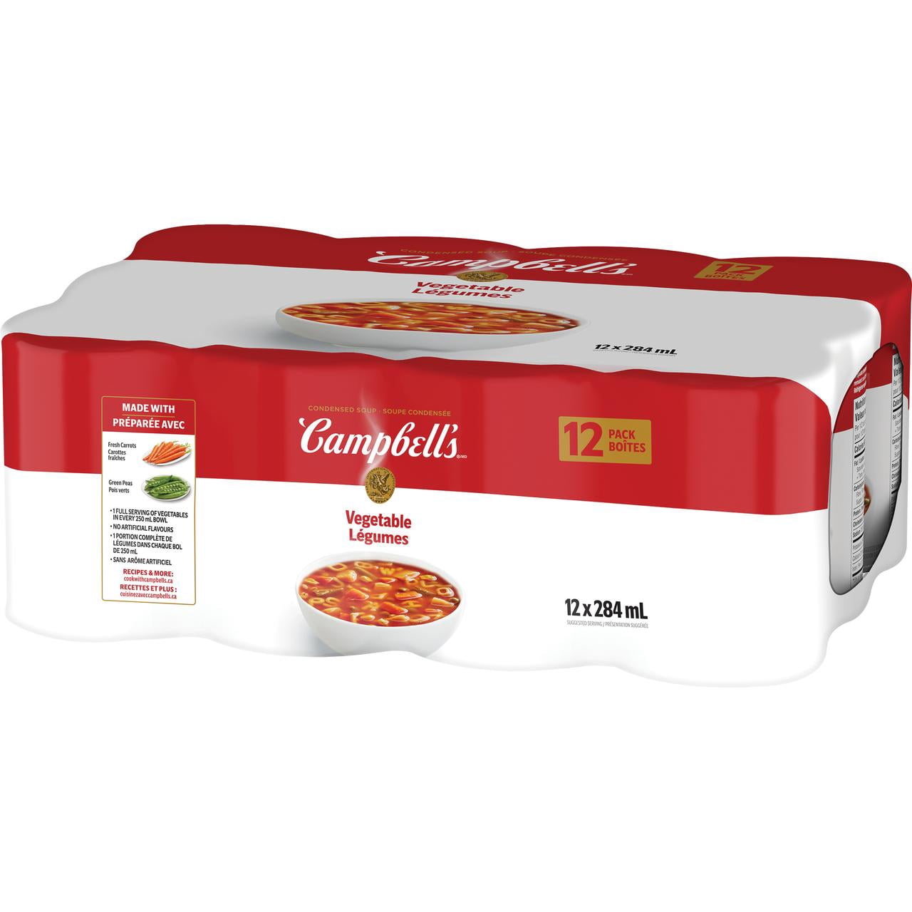 Soupe condensée Campbell'sMD, Légumes, longue conservation (12 x 284 ml)