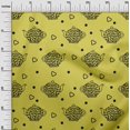 thumbnail image 3 of oneOone Rayon Lime Green Fabric Tea Kettle Sewing Craft Projects Fabric Prints By Yard 56 Inch Wide, 3 of 4