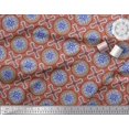 thumbnail image 2 of Soimoi Polyester Crepe Fabric Floral Mandala Print Sewing Fabric Yard 52 Inch Wide, 2 of 3