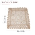 thumbnail image 3 of WinWay Vintage Hollow Lace Flower Table Runner Tablecloth Home Party Wedding Doily Mat Dining Coffee Table Cloth Placemat Coaster Decor, 3 of 10