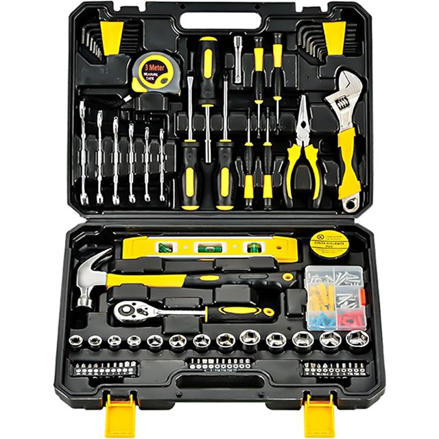 LAICAIW Ensemble d'Outils de Réparation Auto 108 Pcs 108 Pcs d'Outils à Main Trousse d'Outils de Réparation avec Boîte à Outils Trousse d'Outils 108 Pcs Ensembles d'Outils à Main pour la Maison Ensemble d'Outils 108 Pcs Trousse d'Outils à Main pour la Maison avec Plastique