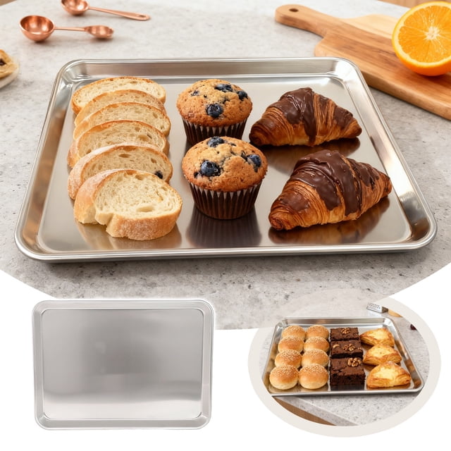 Nonstick Oven Baking Tray Durable Large Aluminum Sheet for Roasting and Cooking Heavy Duty Kitchen