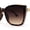 Tortoise Brown, variant on Womens Glitter Oversize Cat Eye Inset Lens Designer Sunglasses Beige Purple Pink