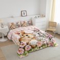 thumbnail image 3 of Erosebridal Easter Rabbit Bedding Twin Comforter Set,Cute Eggs Down Comforter,Girly Plaid Room Decorative,Reversible,Lightweight,2-Piece, 3 of 7