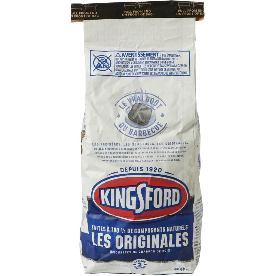Briquettes de charbon de bois originales Kingsford®, Les briquettes de charbon de bois originales Kingsford® sont faites de composants naturels et de bois véritable pour donner aux grillades un goût f