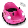 thumbnail image 1 of Costway Ride on Bumper Car for Kids with Remote Control 361 Degree Spin LED Light Pink, 1 of 10