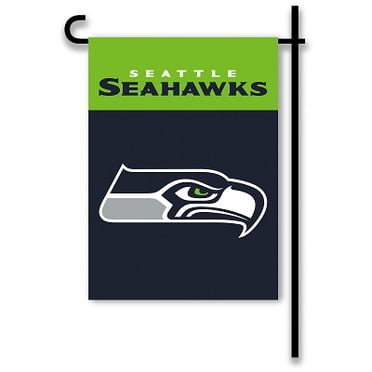 Seattle Seahawks Drapeau Domicile / de Cour 13 Pouces x 18 Pouces à Deux Côtés