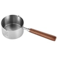 thumbnail image 2 of Stainless Steel Pouring Pot, Mini Kitchen Pot, Wooden Handle, Even Heat Distribution, For Oil, Melting Chocolate, Warming Sauces, Versatile Cooking Utensil, 2 of 2