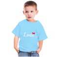 thumbnail image 2 of Penkiiy Tout-Petits Enfants Garçons Filles Mode Mignon Col Rond Imprimé Manches Courtes Haut 5-6 Ans Bleu, 2 of 6