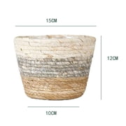 Dadatutu Pots for Plants Indoor Seagrass Baskets Plant Basket Plant Pots Flower Pots Cover Storage Basket Plant Woven Basket Planter Straw Flower Pot Large Pots for Plants Indoor