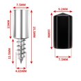 thumbnail image 1 of 20 Pcs Vis Auto-Taraudantes Support d'Armoire Support en Stratifié Tiges de Verre Chevilles, 1 of 9