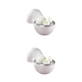 thumbnail image 3 of relayinert Breakfast Routine Microwave Egg Cooker Lightweight And Portable Eggs Steamer 2Set, 3 of 6