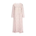 thumbnail image 3 of FcBaudy Robe à Manches Longues à Col en V, Robes d'Été pour Femmes, Robes pour Femmes Mode Femmes Robe Décontractée à Imprimé Robe à Col en V à Manches Longues Robe Longue Robe Femme, 3 of 5