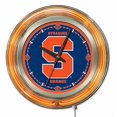 thumbnail image 2 of Holland Bar Stool Co. Syracuse University 15" Double Neon Wall Clock, 2 of 4