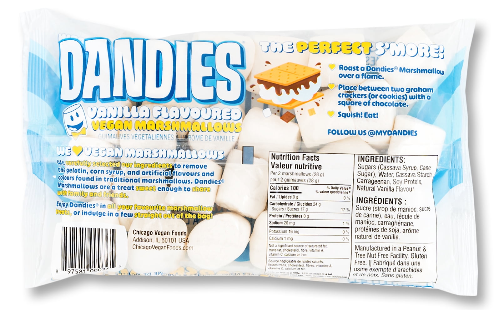 Dandies - All Natural Vegan Marshmallows Vanille - 10 oz.