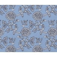 thumbnail image 2 of Soimoi Printed Waterproof Taffeta Fabric - Blue Floral Pattern | 56" Wide | For Outdoor Cushions, Awnings, Table Covers & Upholstery Projects, By 5 Yard, 2 of 7