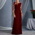thumbnail image 2 of Pisexur Robe d'Invitée de Mariage pour Femme Robe à Col en V pour Femme 2023 Invitée de Mariage Hi-Lo en Dentelle Florale Bal Cocktail Fête Robe de Demoiselle d'Honneur Formelle, 2 of 5