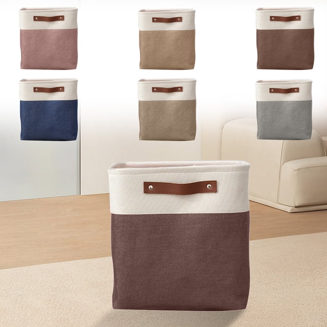 Vaidha Large Capacity Fabric Organiser Storage Box Bedroom Clothes Books Toys Storage Basket