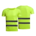 thumbnail image 1 of CNKOO Security T-shirt  Reflective Tape Road Work Safety Tee Short Sleeve Tops Safe Gear​, 1 of 5