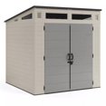 thumbnail image 1 of Suncast Modernist 7' x 7' Resin Storage Shed - Vanilla/Dove Gray, 1 of 1