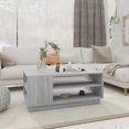 thumbnail image 1 of vidaXL Coffee Table Grey Sonoma 102x55x43 cm Engineered Wood, 1 of 4