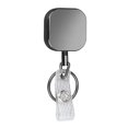 thumbnail image 1 of 1Pcs Pull Keyring Retractable Strong Clamping Portable Heavy Duty Square ID Badge Holder for Home, 1 of 10