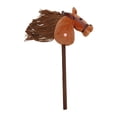 thumbnail image 2 of Lipstore Stick Horse Riding Toy with Pole Pretend Play Horse on A Stick Performance Props Brown, 2 of 8