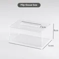thumbnail image 1 of Clear Acrylic Rectangular Storage Organizer: Versatile Open-Top Box for Tissues, Face Towels & Toilet Paper Rolls – Durable, Minimalist Design for Home Decor Compatibility, Quick Supply Check & Easy, 1 of 6