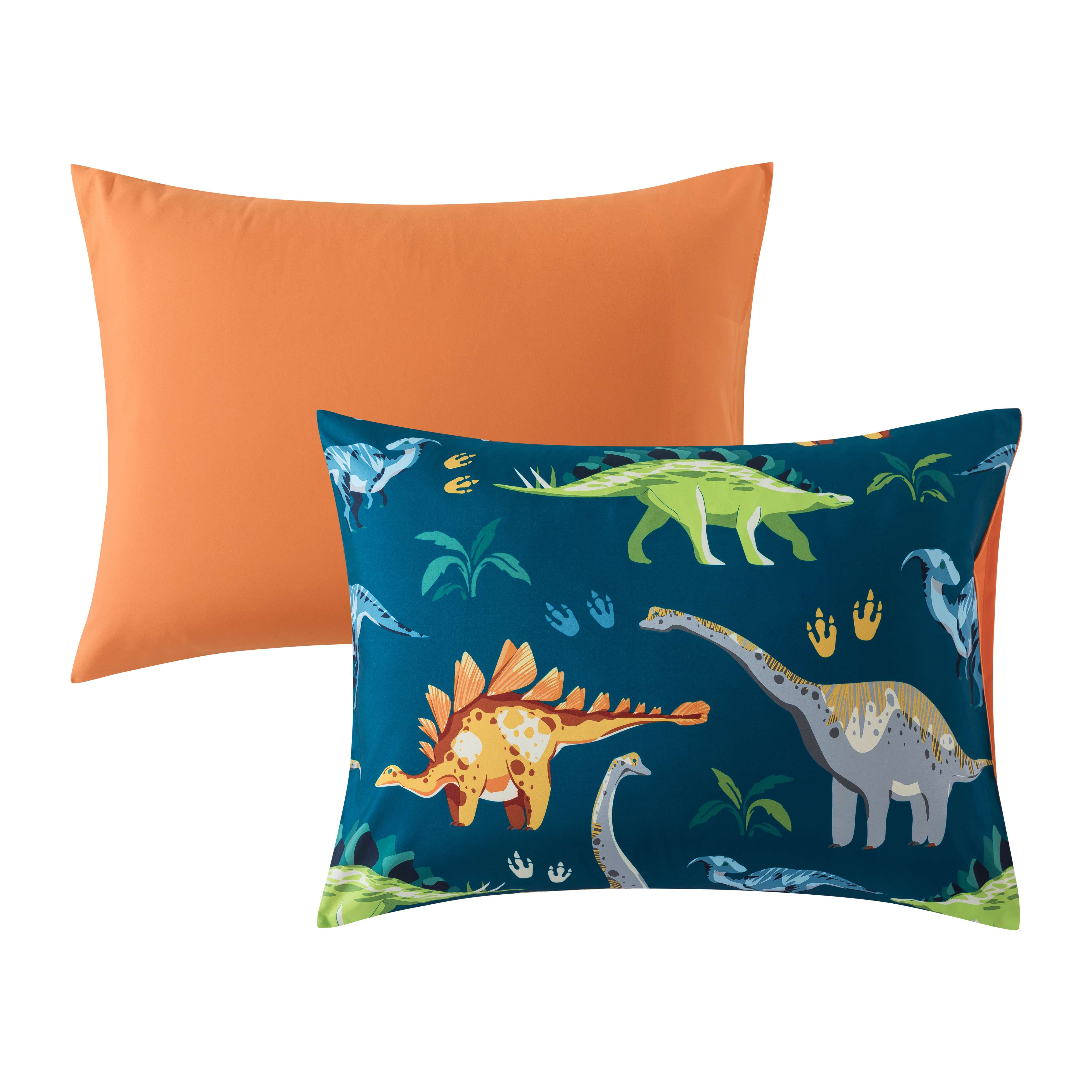 Mainstays Ensemble de literie 5 pièces « lit dans un sac » pour enfants dinosaures, couette réversible, lit simple (Twin)