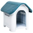 thumbnail image 1 of vidaXL Dog House Blue 59x75x66 cm Polypropylene, 1 of 5
