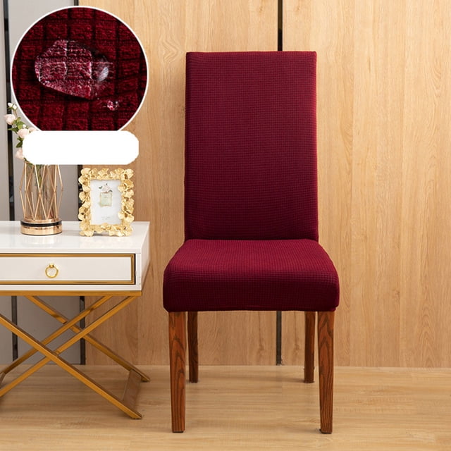 Deals Violete Solid Color Brushed High Elastic Chair Cover Soft And Comfortable Chair Seat Cover -proof And Dirt- Chair Slipcover Suitable For Dining Chair