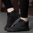 thumbnail image 1 of LSLJS Men Shoes Solid Color Winter Keep Warm Woolen Casual Bandage Short Boots, Men's Snow Boots, 1 of 8