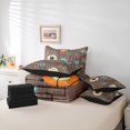 thumbnail image 4 of YST Geometric Grid Comforter Set, 7-Piece, Mid Century Bedding, Full Size, 4 of 4