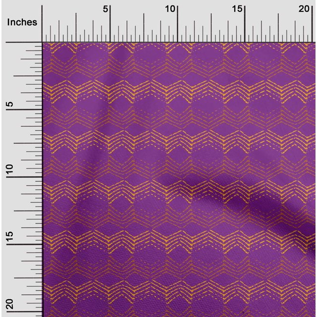 oneOone Silk Tabby Fabric Chevron Block Fabric Prints By Yard 42 Inch Wide