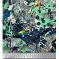 thumbnail image 1 of Soimoi Silk Fabric Animals & Texture Print Fabric by The Yard 42 Inch Wide, 1 of 3