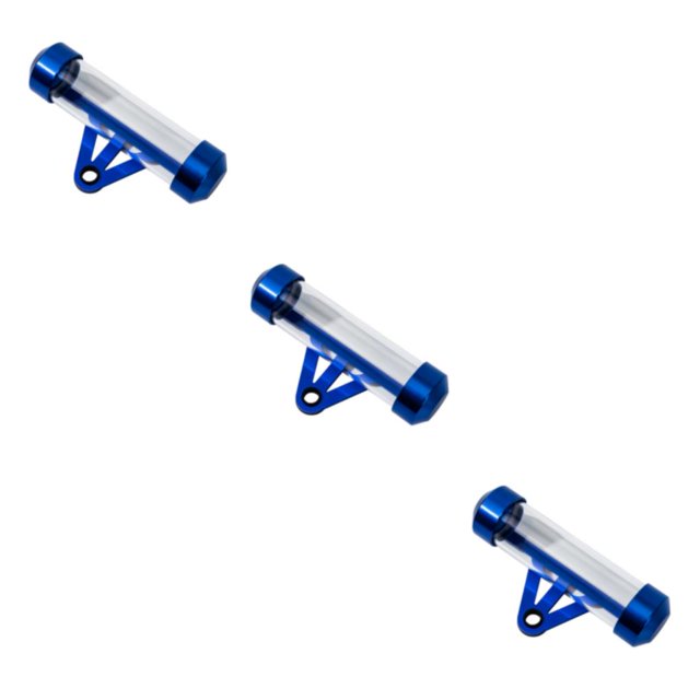 relayinert Aluminum Alloy Easy To Install Motorcycle Tax Disc Holder Waterproof And Durable Waterproof And Not blue 3Set